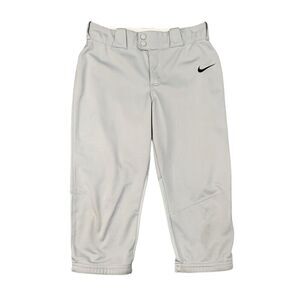 Nike Pants Womens L Large Gray Team Vapor Pro 3/4 High Cuff Baseball Softball